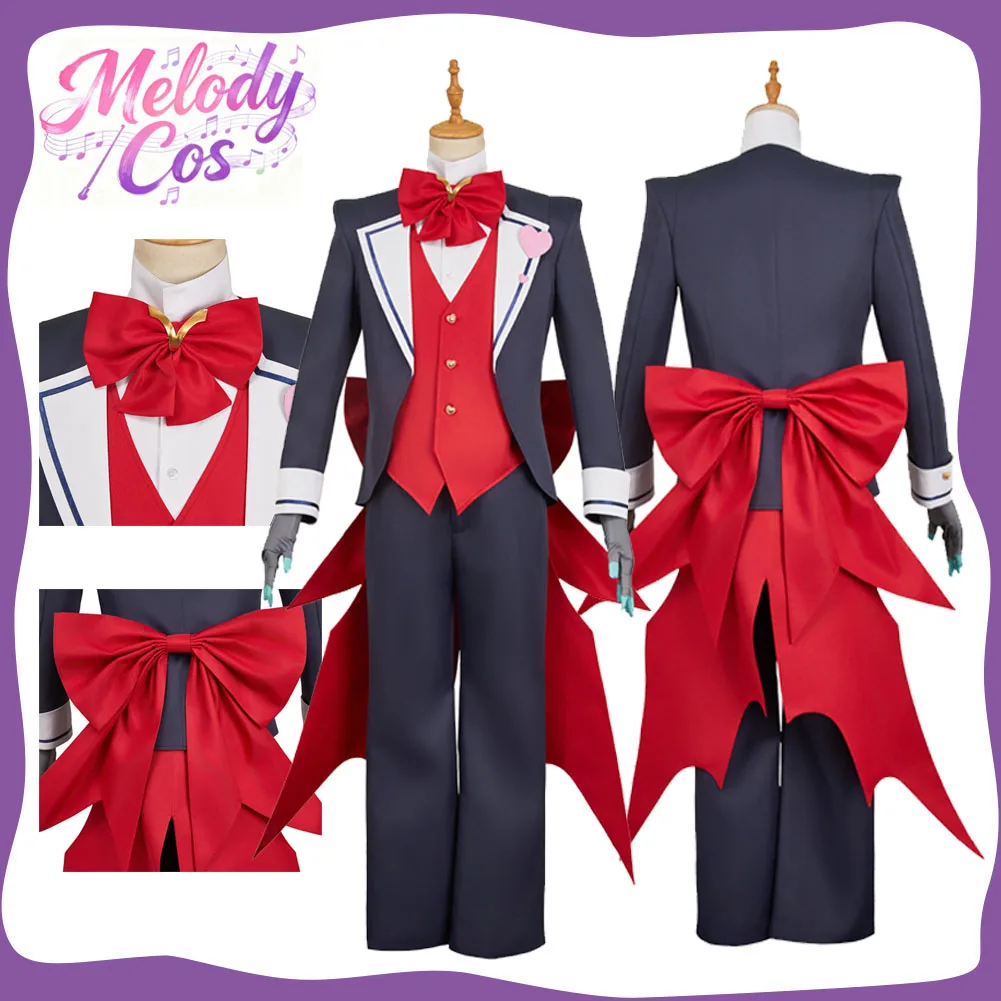Fantasia VOX Cosplay Red Butler Costume Anime Hazbin Disguise Vest Coat Pants Gloves Bow Tie for Adult Men Halloween Party Suit
Fantasia VOX Cosplay Red Butler Costume Anime Hazbin Disguise Vest Coat Pants Gloves Bow Tie for Adult Men Halloween Party Suit
