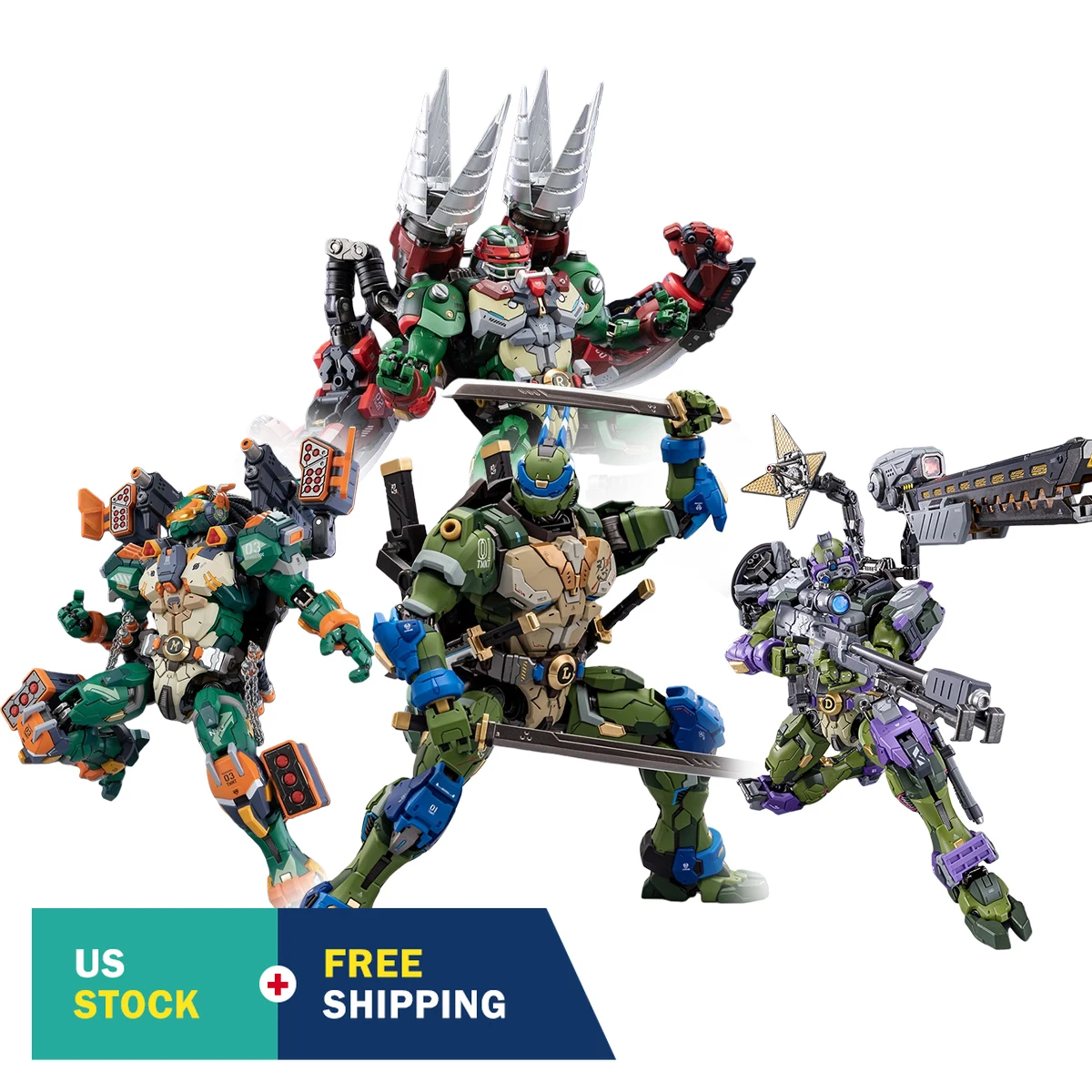 HIPLAY HEATBOYS Mecha Alloy Armor TMNT 4-фигурная фигурка-робот Черепашки-ниндзя
HIPLAY HEATBOYS Mecha Alloy Armor TMNT 4-фигурная фигурка-робот Черепашки-ниндзя