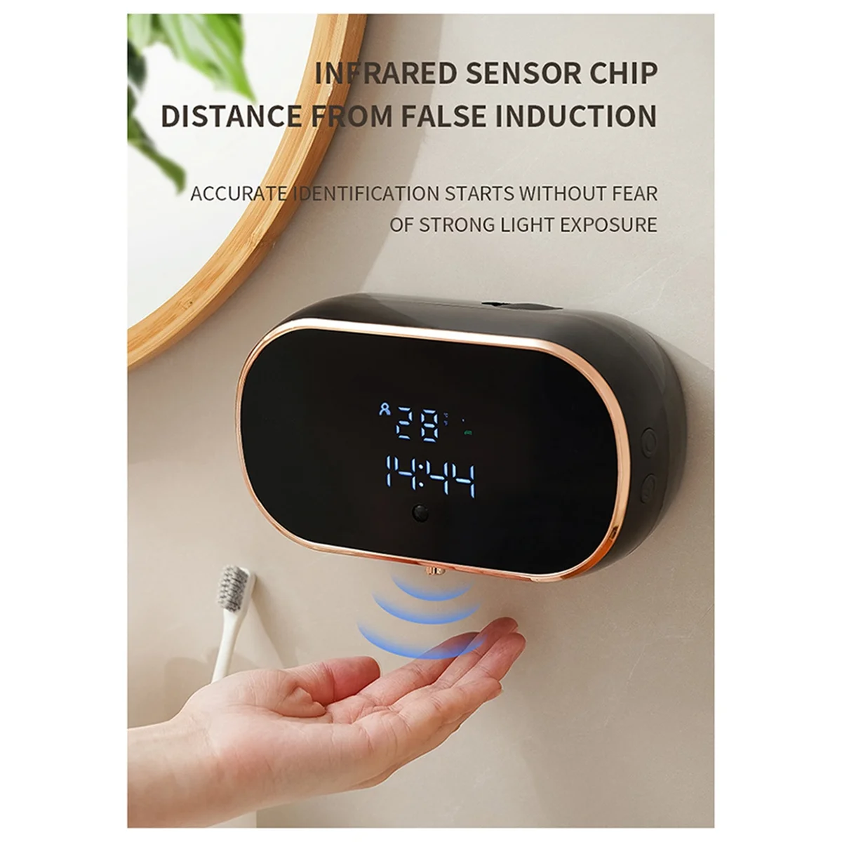 X09ASensor Soap Dispenser Automatic Foaming Hand Wash Dispenser Wall Mount Liquid Soap Dispenser for Bathroom Kitchen White
X09ASensor Soap Dispenser Automatic Foaming Hand Wash Dispenser Wall Mount Liquid Soap Dispenser for Bathroom Kitchen White