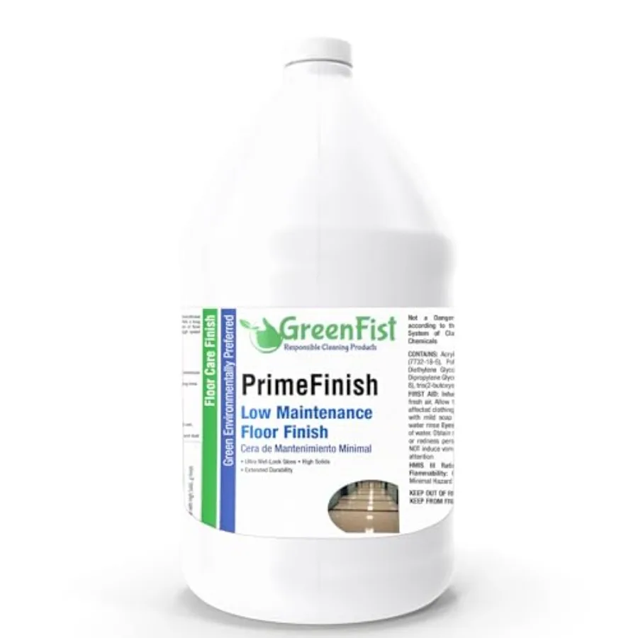 Полироль для пола GreenFist PrimeFinish с высоким содержанием сухих веществ, эффект влажного блеска, долговременное покрытие для всех типов напольных покрытий, 1 галлон
Полироль для пола GreenFist PrimeFinish с высоким содержанием сухих веществ, эффект влажного блеска, долговременное покрытие для всех типов напольных покрытий, 1 галлон