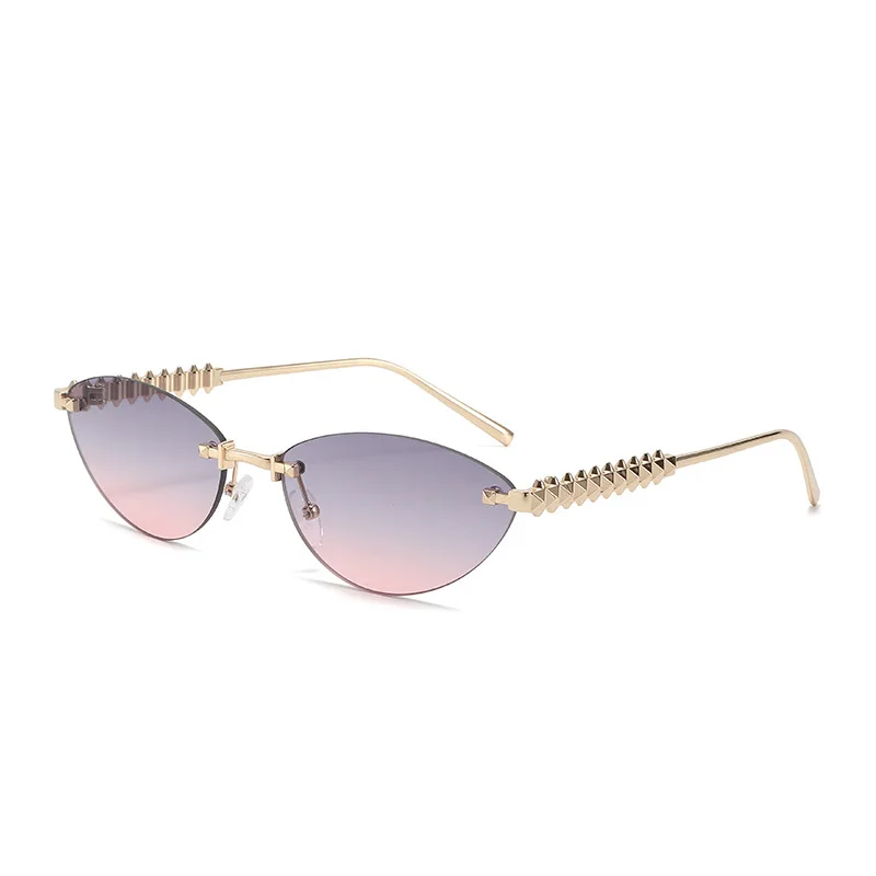 2025 Women's Frameless Metal Triangle Sunglasses with Unique Cat Eye Style Brand Designer Summer Casual UV Protective Sunglasses
2025 Women's Frameless Metal Triangle Sunglasses with Unique Cat Eye Style Brand Designer Summer Casual UV Protective Sunglasses
