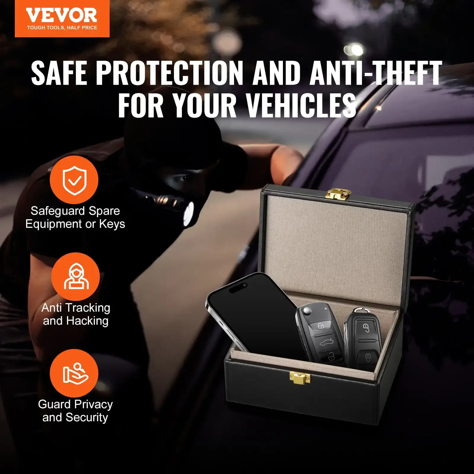 Faraday Box Signal Blocking Holder for 5~8 Car Keys Key Safe Fob Protector,Car Key Signal Blocking Box Box for Car Security
Faraday Box Signal Blocking Holder for 5~8 Car Keys Key Safe Fob Protector,Car Key Signal Blocking Box Box for Car Security