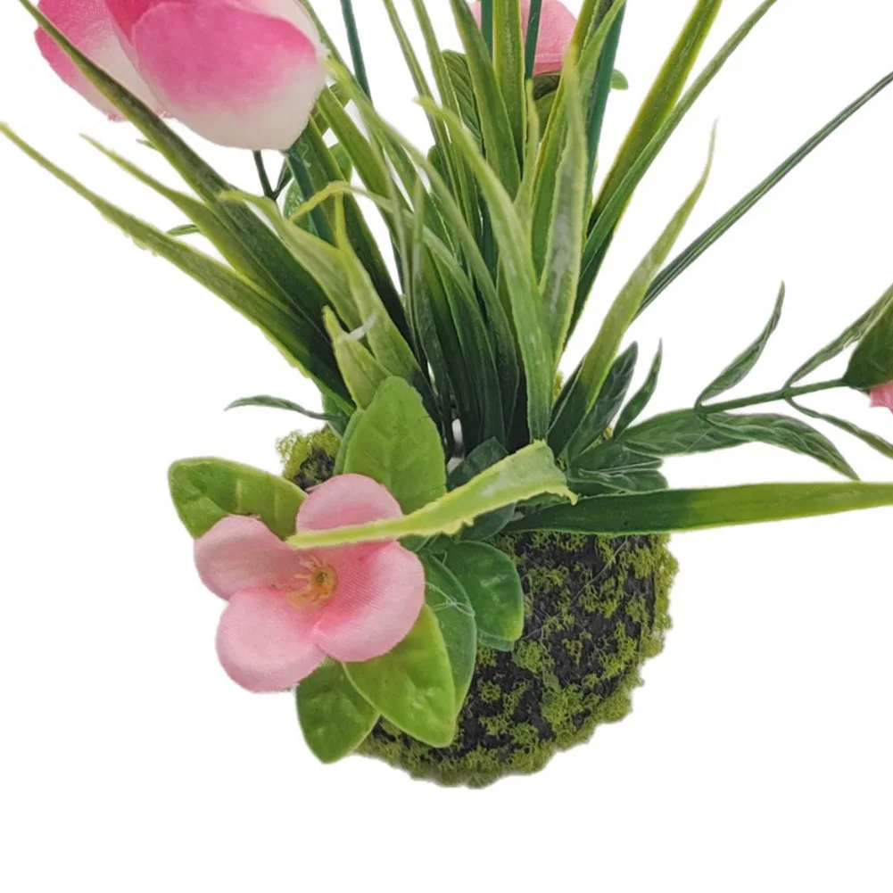 Compact Pink Tulip Faux Plant with Moss Ball for Small Space Apartment Decor 7.5 x 7.5 x 23 cm Plastic Artificial Flower
Compact Pink Tulip Faux Plant with Moss Ball for Small Space Apartment Decor 7.5 x 7.5 x 23 cm Plastic Artificial Flower