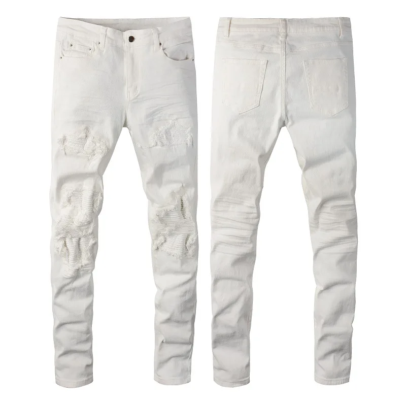 Street Style Ripped Skinny Distressed Jeans Men Vintage Wash Solid Denim Trouser Mens Casual Slim Fit High Street Pants
Street Style Ripped Skinny Distressed Jeans Men Vintage Wash Solid Denim Trouser Mens Casual Slim Fit High Street Pants