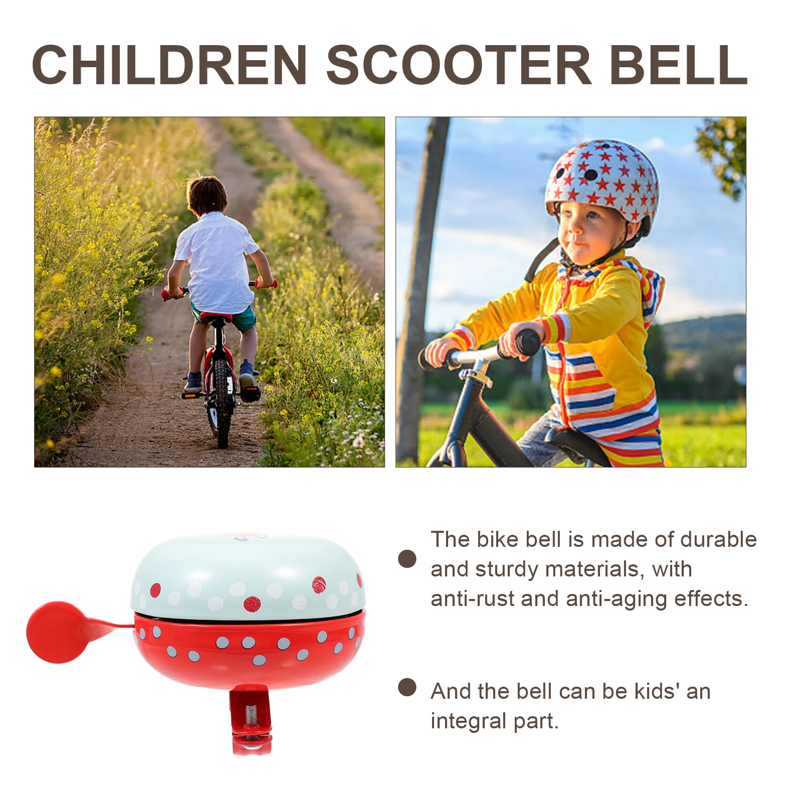Bicycle Bell Children Scooter Durable Iron Cartoon Bike Decor Kids Screw Mount Anti Rust Safe Riding Loud Tone Mountain Bikes
Bicycle Bell Children Scooter Durable Iron Cartoon Bike Decor Kids Screw Mount Anti Rust Safe Riding Loud Tone Mountain Bikes