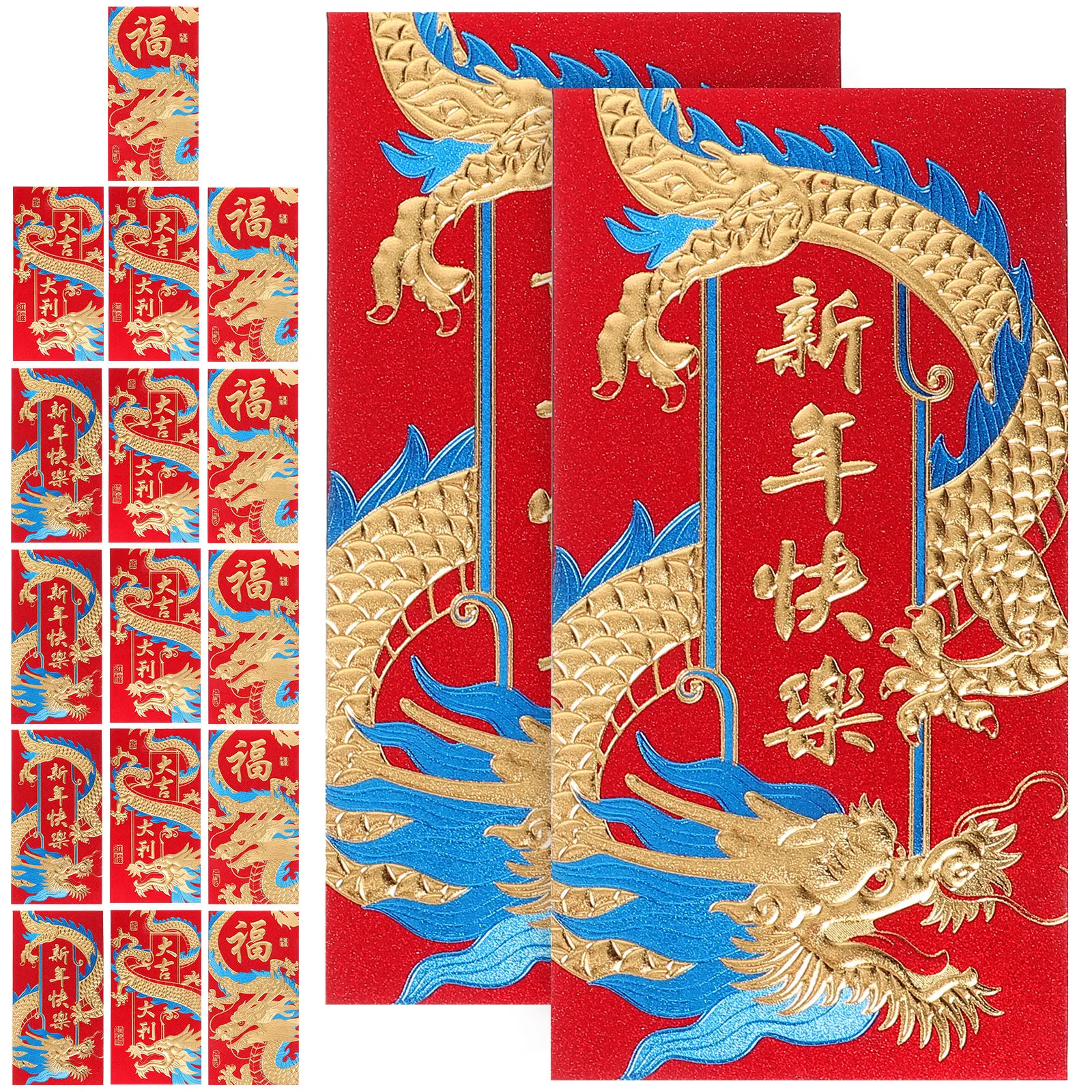 18Pcs Chinese Red Envelopes Dragon Pattern New Year Cash Envelopes Spring Festival Red Packets Year of Dragon 2024 Lucky Money
18Pcs Chinese Red Envelopes Dragon Pattern New Year Cash Envelopes Spring Festival Red Packets Year of Dragon 2024 Lucky Money