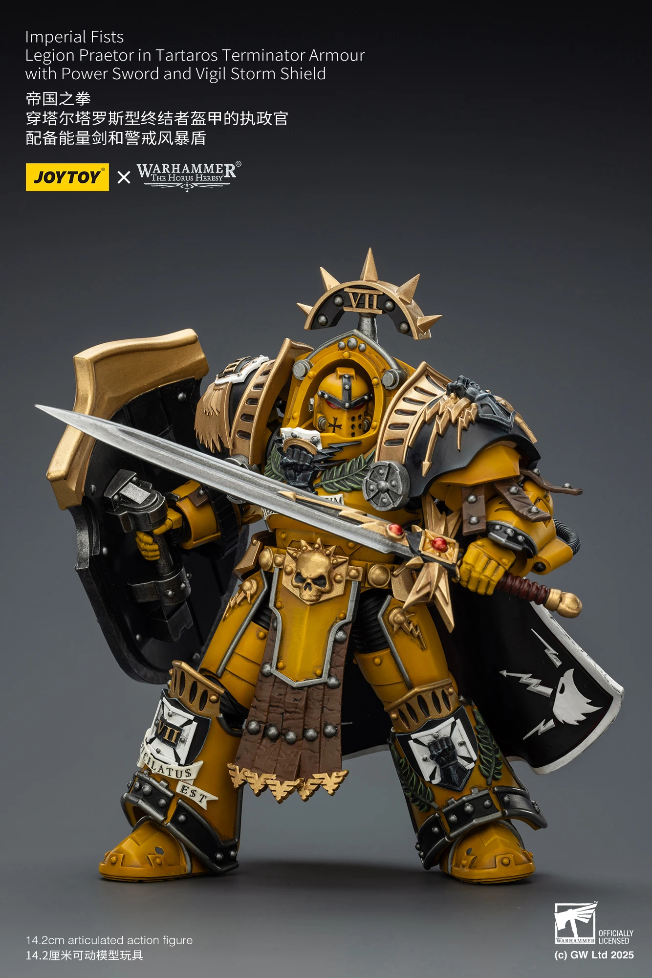 【Доставка в течение 24 часов】JOYTOY Warhammer 40K Imperial Fists Legion Praetorin Tartaro Terminator Armor Vigil StormShield 1/18 Action
【Доставка в течение 24 часов】JOYTOY Warhammer 40K Imperial Fists Legion Praetorin Tartaro Terminator Armor Vigil StormShield 1/18 Action