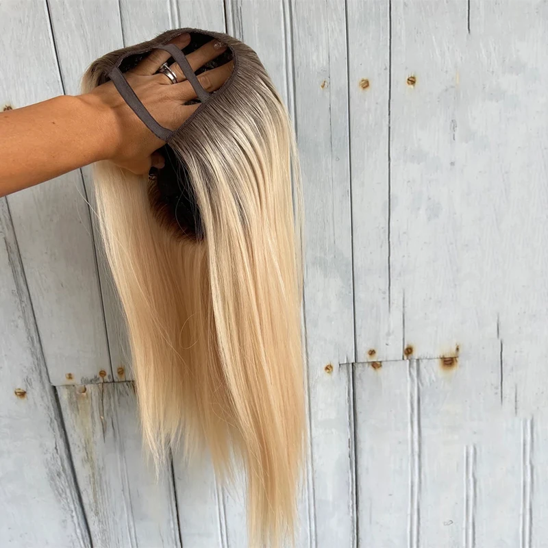 100% REMY Human Hair Blonde U-Part Wig with Dark Roots 2x4 Opening Straight Wigs Realistic Daily Wear Natural Hair U Part Wig
100% REMY Human Hair Blonde U-Part Wig with Dark Roots 2x4 Opening Straight Wigs Realistic Daily Wear Natural Hair U Part Wig