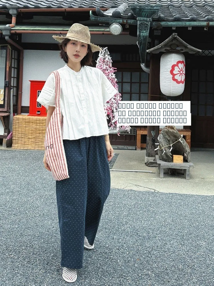 MGDM Design High-End Sensation Thin ort Sve Loose Pure Cotton Casual irt Korean Sle Commute Wind Folded Women's Top
MGDM Design High-End Sensation Thin ort Sve Loose Pure Cotton Casual irt Korean Sle Commute Wind Folded Women's Top