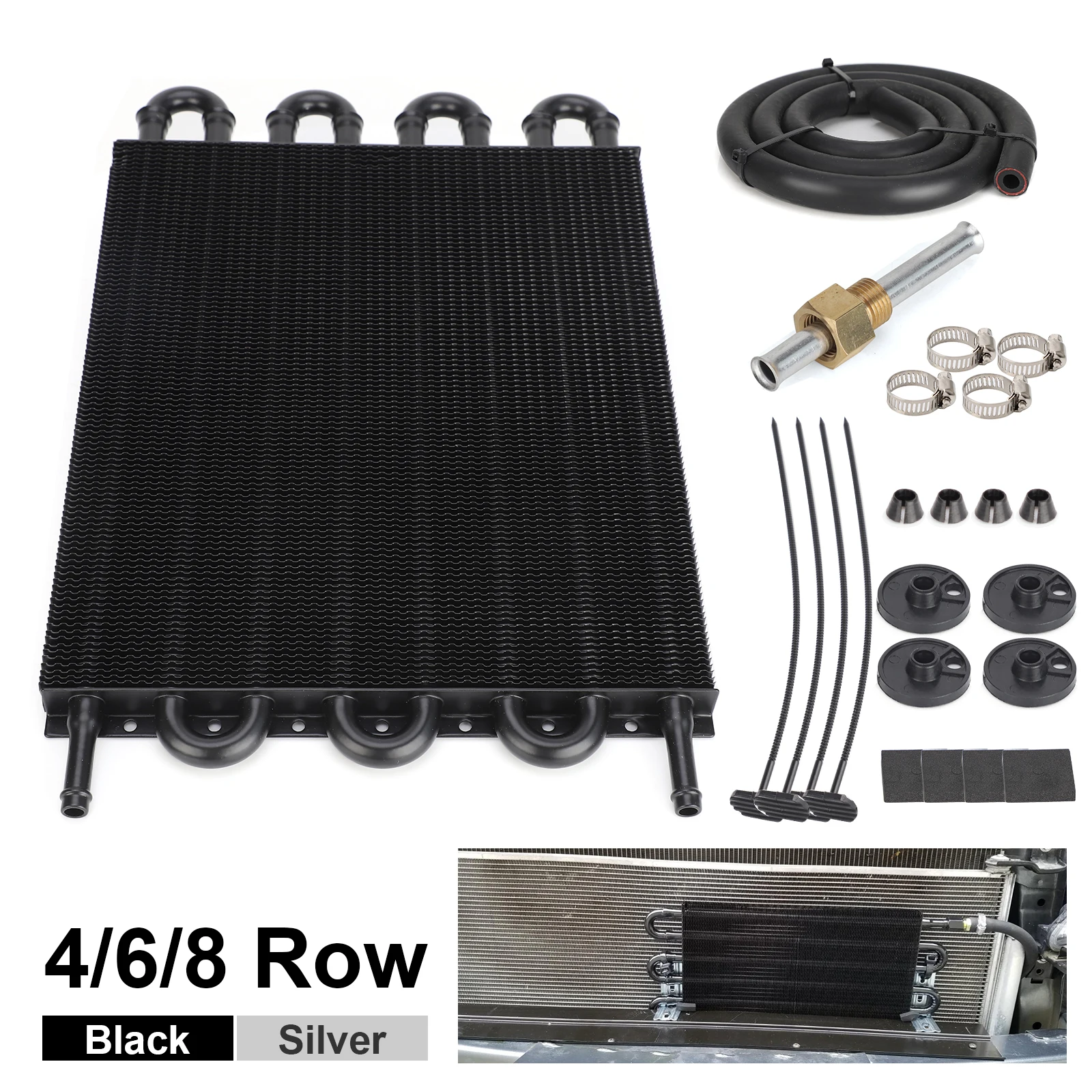 Car Universal 8 Row 6 Row 4 Row Aluminum Remote Transmission Oil Cooler/Auto-Manual Radiator Converter Kit
Car Universal 8 Row 6 Row 4 Row Aluminum Remote Transmission Oil Cooler/Auto-Manual Radiator Converter Kit