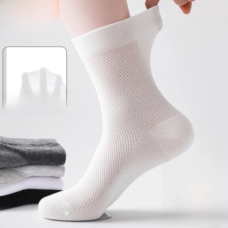 Men's Mid-Calf Breathable Sports Socks Thin Anti-Odor Summer Long Socks Pure Color Cotton Mesh Sweat Absorbent Short Socks
Men's Mid-Calf Breathable Sports Socks Thin Anti-Odor Summer Long Socks Pure Color Cotton Mesh Sweat Absorbent Short Socks
