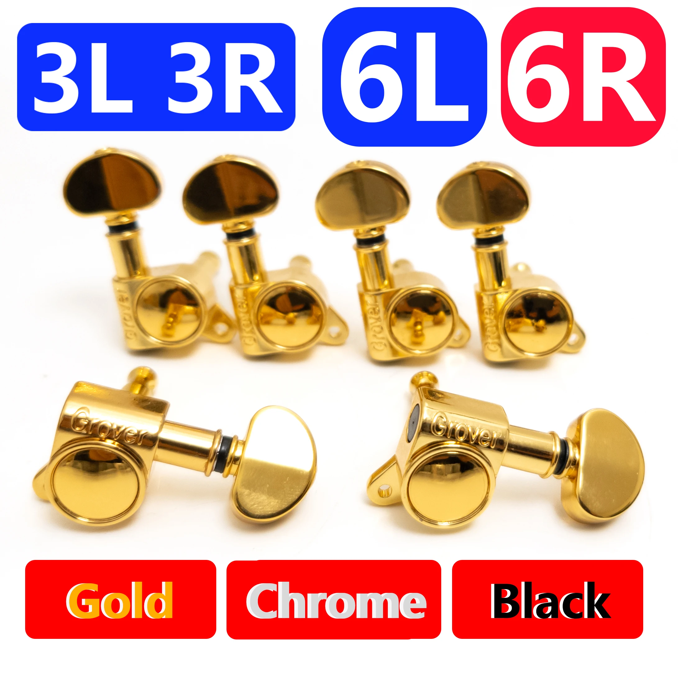 Electric Acoustic Guitar Tuning Pegs Machine Heads Tuners 3L3R 6L 6R Gold Chrome Black Replacement Parts
Electric Acoustic Guitar Tuning Pegs Machine Heads Tuners 3L3R 6L 6R Gold Chrome Black Replacement Parts