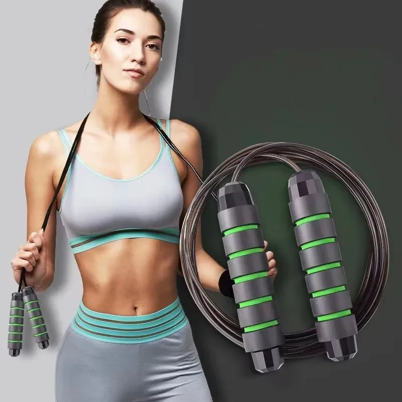 Jump rope Fast jump rope with ball bearing adjustable foam handle Steel jump rope suitable for fitness
Jump rope Fast jump rope with ball bearing adjustable foam handle Steel jump rope suitable for fitness