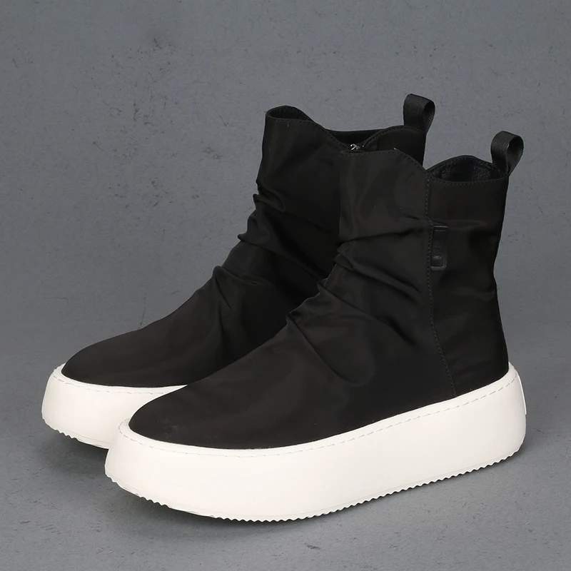 New style men's casual fashionable thick bottom high top light comfortable canvas shoes
New style men's casual fashionable thick bottom high top light comfortable canvas shoes