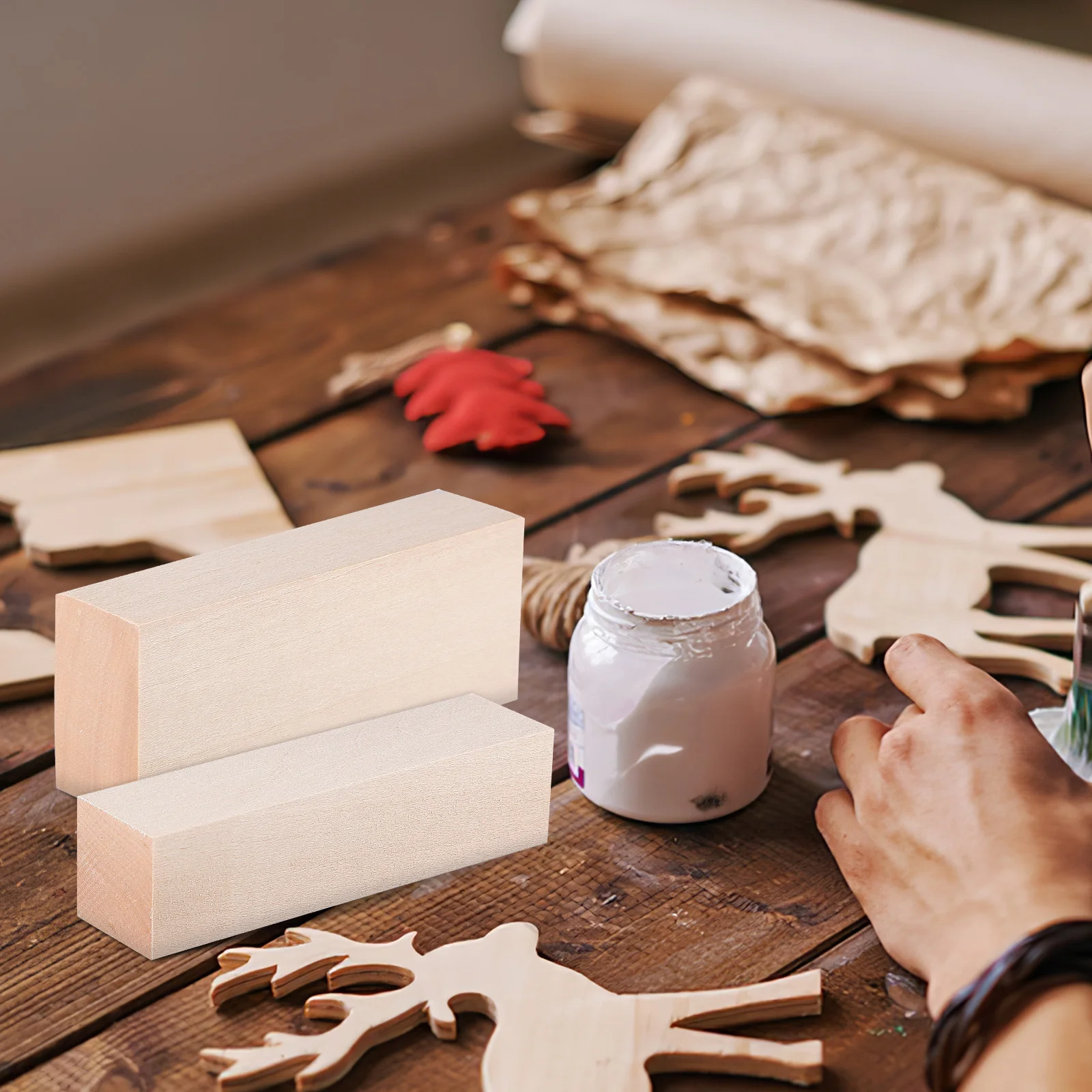 14Pcs Wooden Craft Strips Square Wood Dowels Fine Crafted Basswood Pieces for Handicrafts Furniture Repair DIY Supplies
14Pcs Wooden Craft Strips Square Wood Dowels Fine Crafted Basswood Pieces for Handicrafts Furniture Repair DIY Supplies