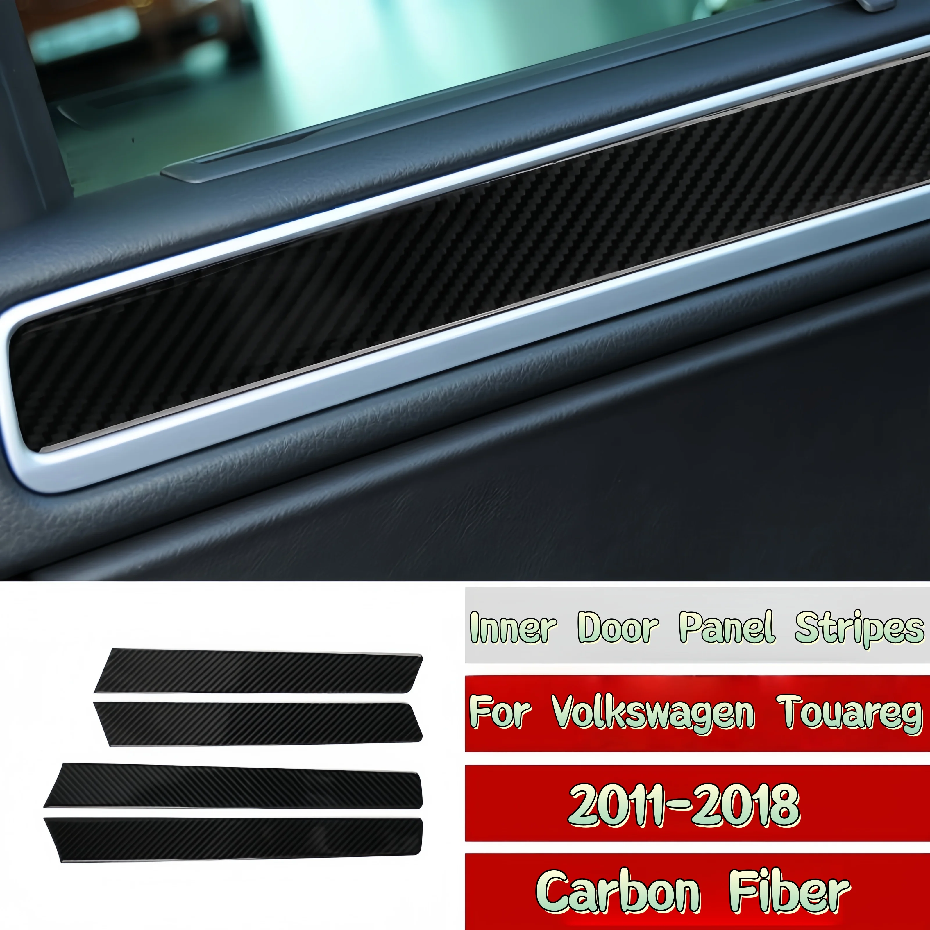Для Volkswagen Touareg 2011-2018: накладки на внутренние дверные панели из углеродного волокна, декоративные наклейки, автоаксессуары
Для Volkswagen Touareg 2011-2018: накладки на внутренние дверные панели из углеродного волокна, декоративные наклейки, автоаксессуары