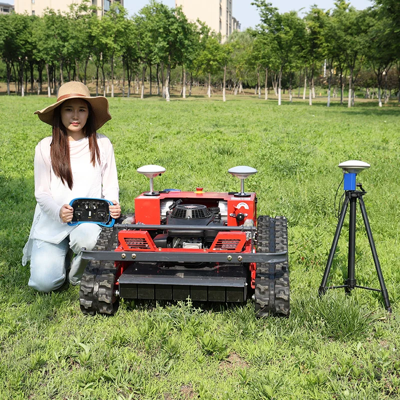 Customized Mini RC lawn mowers GPS petrol Vineyard track lawn trimmer clear weeds under grape trellis,hill slope lawn mower
Customized Mini RC lawn mowers GPS petrol Vineyard track lawn trimmer clear weeds under grape trellis,hill slope lawn mower