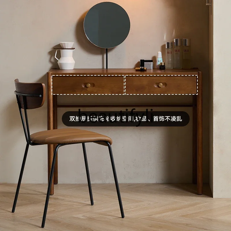 ss25 Nordic modern simple light retro old oak solid wood dresser bedroom with mirror makeup table
ss25 Nordic modern simple light retro old oak solid wood dresser bedroom with mirror makeup table