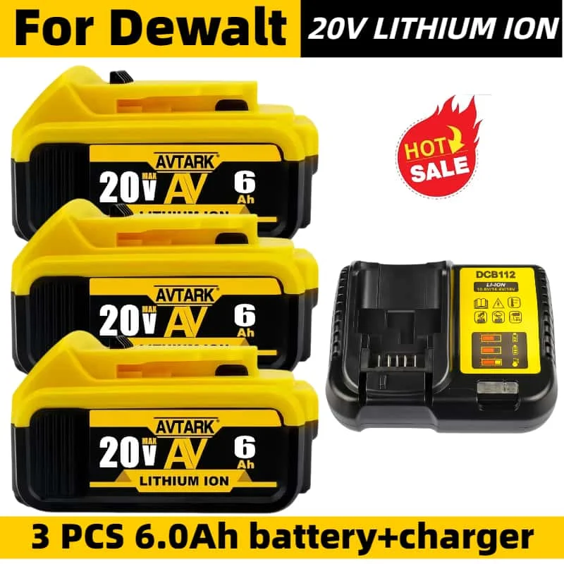 DCB200 20V Battery Compatible with Dewalt power Tools 18V 12Ah rechargeable electric tools Lithium batteries 20V 18V for Dewalt
DCB200 20V Battery Compatible with Dewalt power Tools 18V 12Ah rechargeable electric tools Lithium batteries 20V 18V for Dewalt