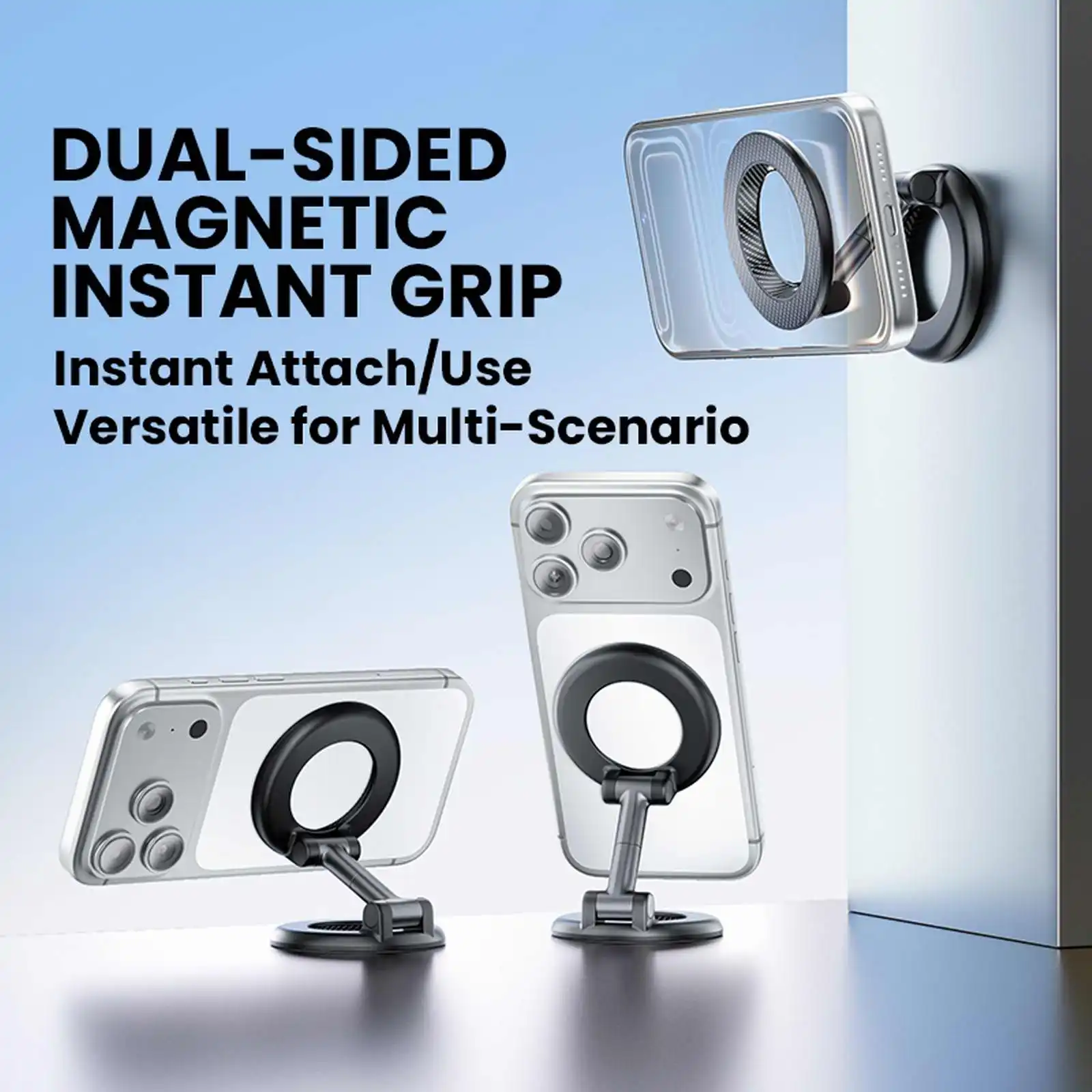 2026 New Upgrade Dual-Sided Magnetic Phone Holder Desktop Stand Foldable Holder for MagSafe iPhone17-12 Android
2026 New Upgrade Dual-Sided Magnetic Phone Holder Desktop Stand Foldable Holder for MagSafe iPhone17-12 Android
