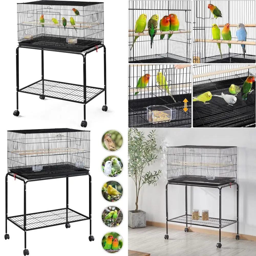 Большая 47-дюймовая роликовая летная клетка для различных птиц, включая попугаи, волнистые попугаи, зяблики, корелли, неразлучники, канарейки и
Большая 47-дюймовая роликовая летная клетка для различных птиц, включая попугаи, волнистые попугаи, зяблики, корелли, неразлучники, канарейки и
