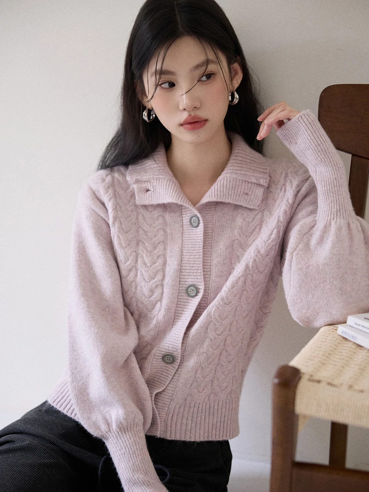 Soft Cozy Korean Sle Women's Knitted ort Svel Top Purple Open Cardigan Winter High Collar Faionable mat De...
Soft Cozy Korean Sle Women's Knitted ort Svel Top Purple Open Cardigan Winter High Collar Faionable mat De...