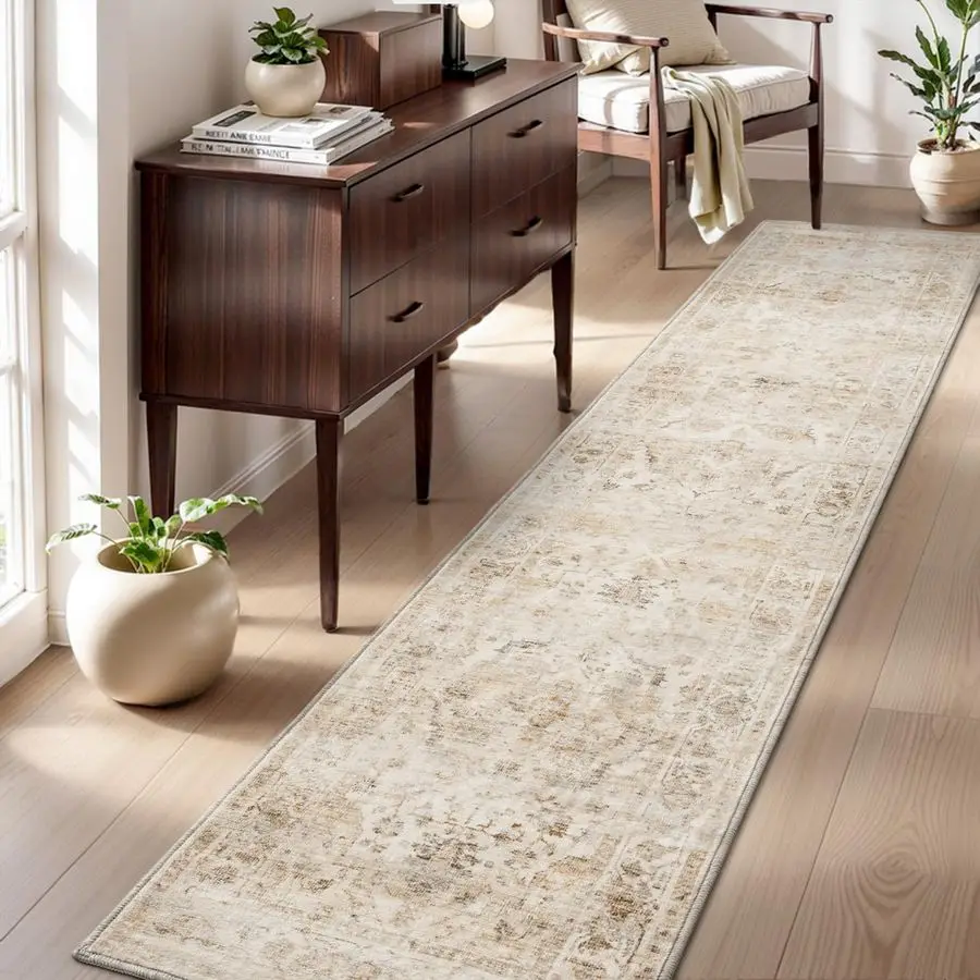 Runner RugWashable Runners for HallwaysSoft Non Slip Bedside Rugs for BedroomVintage Long Rug for Hallways Entryway Laundry Room
Runner RugWashable Runners for HallwaysSoft Non Slip Bedside Rugs for BedroomVintage Long Rug for Hallways Entryway Laundry Room