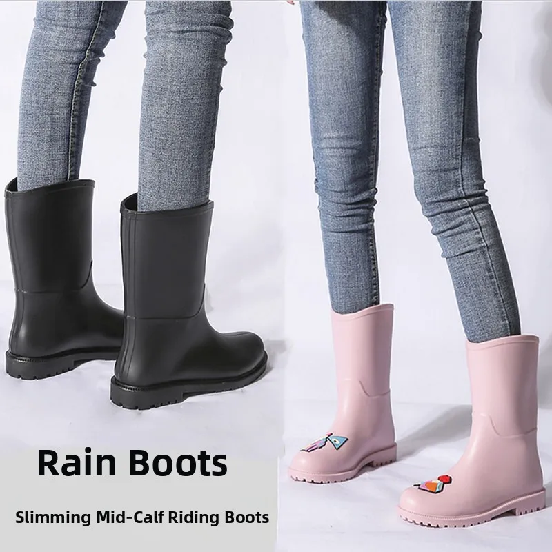 Stylish Mid-Calf Rain Boots for Women Beautiful Slip-Resistant Wear-Resistant Seafood Gathering Water Shoes Boot
Stylish Mid-Calf Rain Boots for Women Beautiful Slip-Resistant Wear-Resistant Seafood Gathering Water Shoes Boot