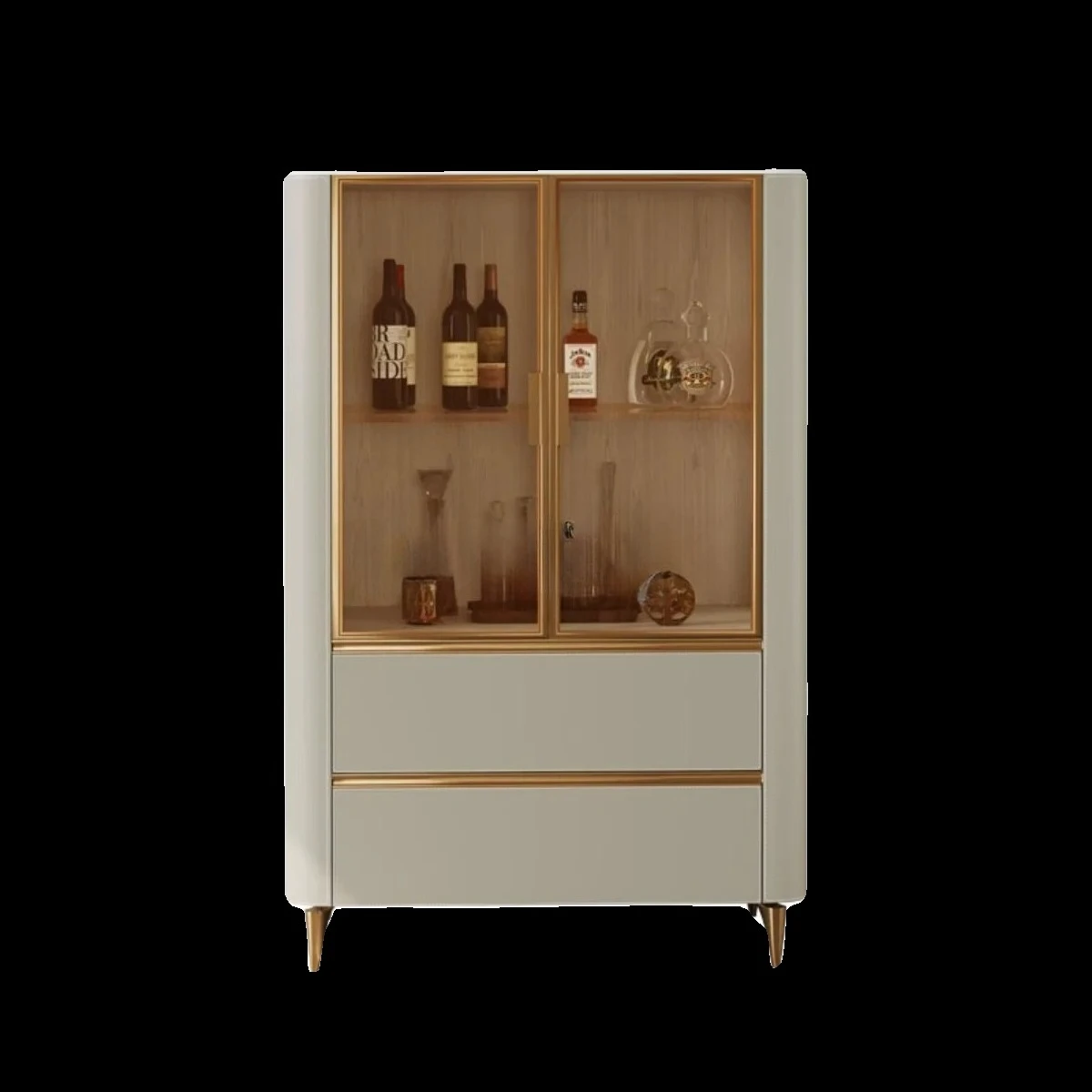 Light luxury saddle leather wine cabinet, living room integrated display against the wall, locker, glass display cabinet
Light luxury saddle leather wine cabinet, living room integrated display against the wall, locker, glass display cabinet