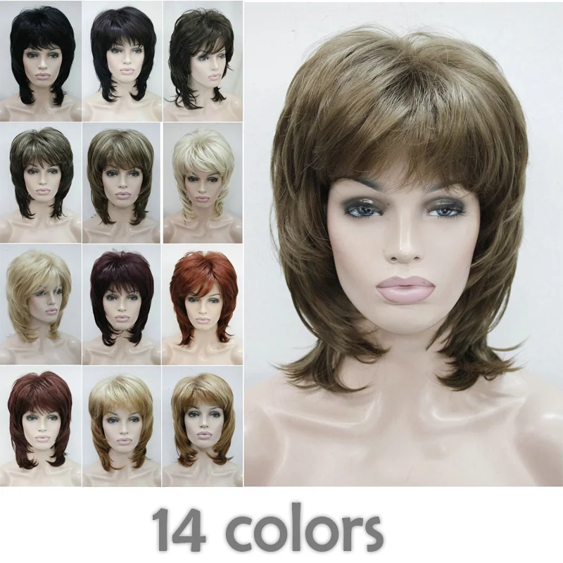 14-цветный превосходный короткий женский натуральный повседневный парик
14-цветный превосходный короткий женский натуральный повседневный парик