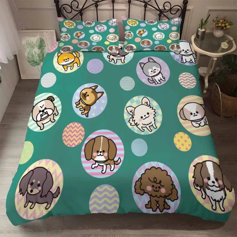 Bedclothes New Western Kids Bedding Set Colorfast Super Soft 2-3pcs Comforter Set Dog Duvet Cover+Pillow Case Cute Animals Bed
Bedclothes New Western Kids Bedding Set Colorfast Super Soft 2-3pcs Comforter Set Dog Duvet Cover+Pillow Case Cute Animals Bed