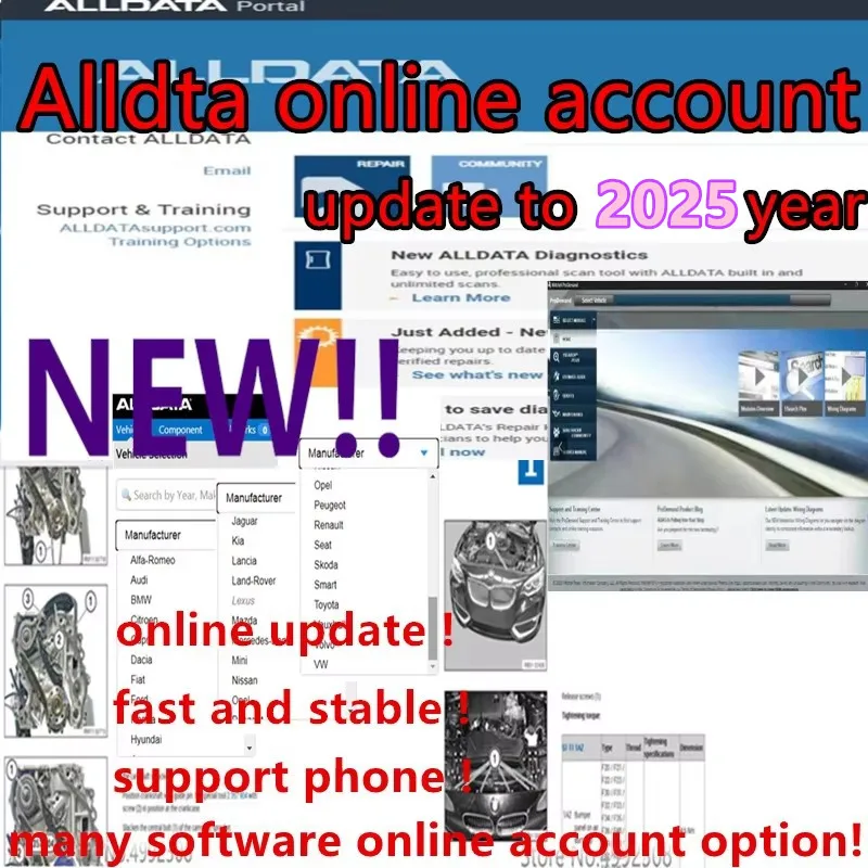 2025 Новейший онлайн-ремонт Alldata 2025 Онлайн-аккаунт Alldata autodata 2025 Программное обеспечение Обновление сервиса 1/6/12 месяцев 2024
2025 Новейший онлайн-ремонт Alldata 2025 Онлайн-аккаунт Alldata autodata 2025 Программное обеспечение Обновление сервиса 1/6/12 месяцев 2024