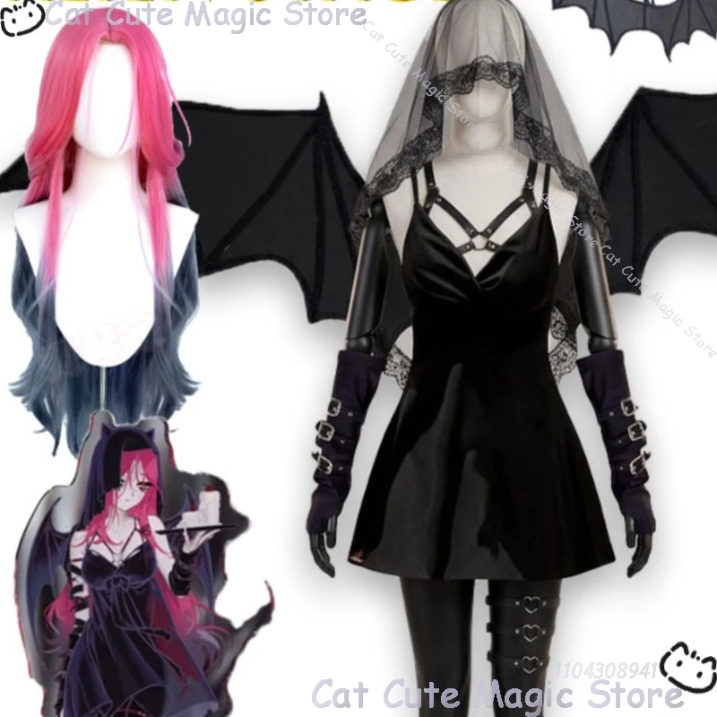 Alien Stage Restaurant Collaboration Angel and Devil Themed Mizi Gradient Cosplay Wig Sexy Punk Leather Dress Navidad Carnaval
Alien Stage Restaurant Collaboration Angel and Devil Themed Mizi Gradient Cosplay Wig Sexy Punk Leather Dress Navidad Carnaval