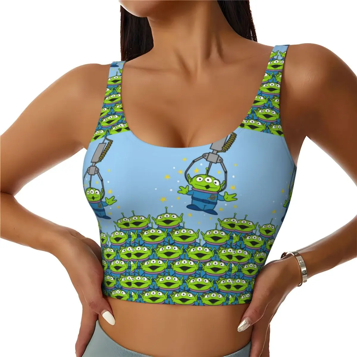 Custom Toy Story High Impact Sports Bras Women's Green Aliens Anime Seamless Workout Yoga Crop Tank Tops
Custom Toy Story High Impact Sports Bras Women's Green Aliens Anime Seamless Workout Yoga Crop Tank Tops