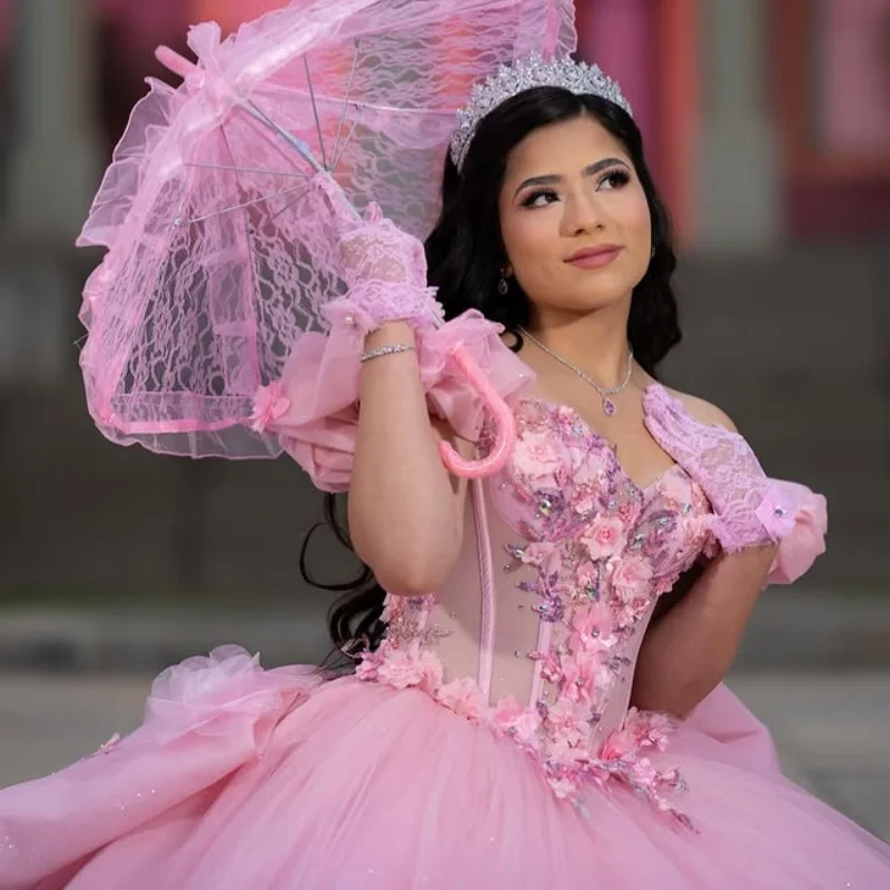 Розовое платье Quinceanera с открытыми плечами по индивидуальному заказу, аппликация с кристаллами и блестками, тюль, 3D цветок, кружево со шлейфом, платья de 15, Quinceanera
Розовое платье Quinceanera с открытыми плечами по индивидуальному заказу, аппликация с кристаллами и блестками, тюль, 3D цветок, кружево со шлейфом, платья de 15, Quinceanera