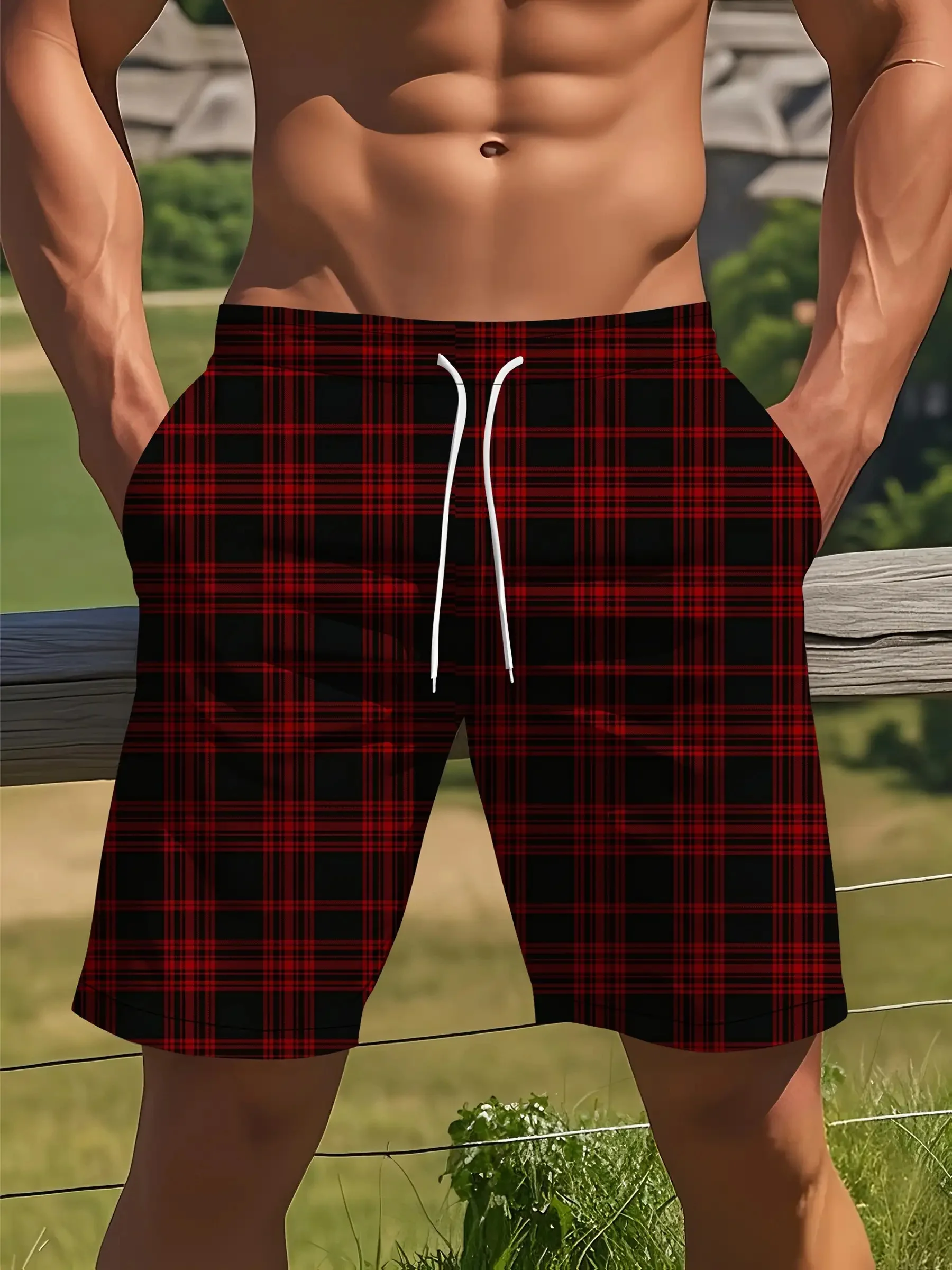 2026 Summer New Men's Shorts - 3D Trendy Plaid Print Casual Fashion Street Style - Comfortable Lightweight Soft and Fluffy
2026 Summer New Men's Shorts - 3D Trendy Plaid Print Casual Fashion Street Style - Comfortable Lightweight Soft and Fluffy