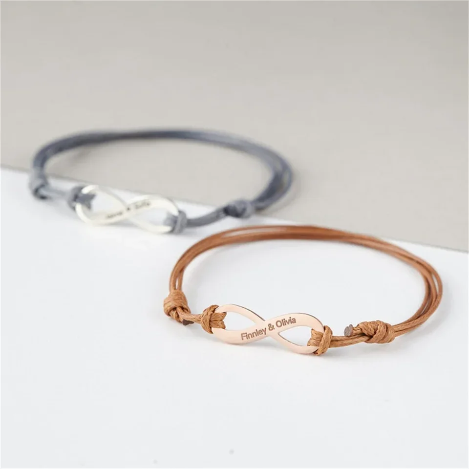 Personalized Name Bracelet For Men Women Handmade Braided Rope Bracelet Infinity Love Couples Bracelet Set Fashion Jewelry
Personalized Name Bracelet For Men Women Handmade Braided Rope Bracelet Infinity Love Couples Bracelet Set Fashion Jewelry