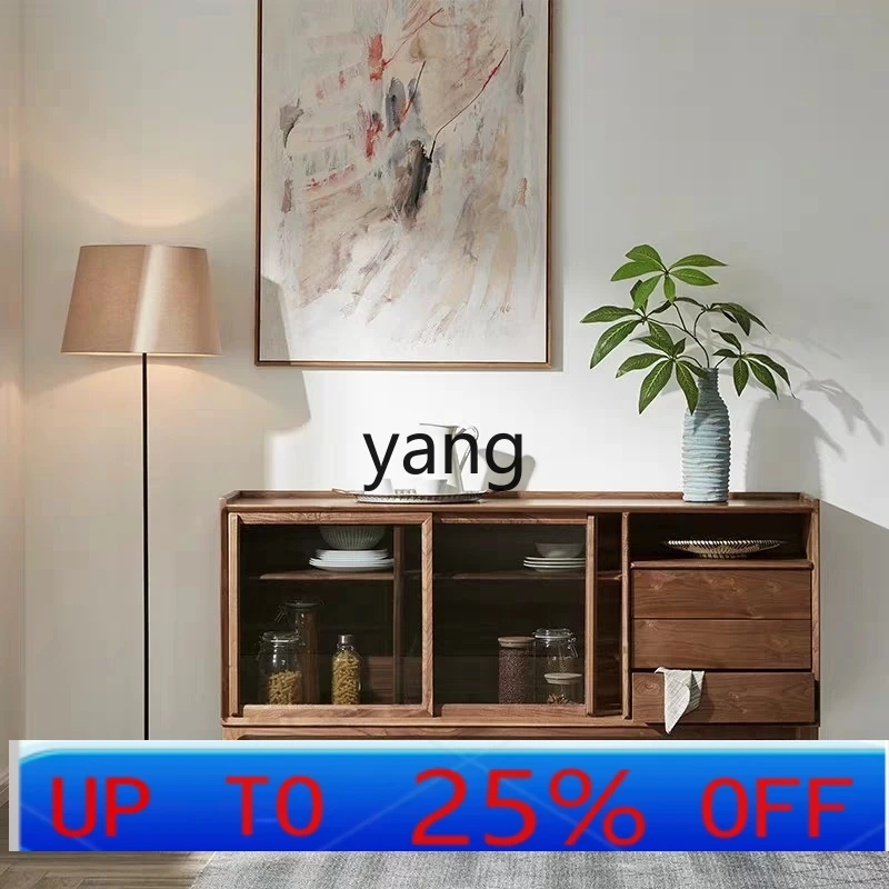 YJQ Modern Simple Black Walnut Side Cabinet Decorative Storage Cabinet
YJQ Modern Simple Black Walnut Side Cabinet Decorative Storage Cabinet