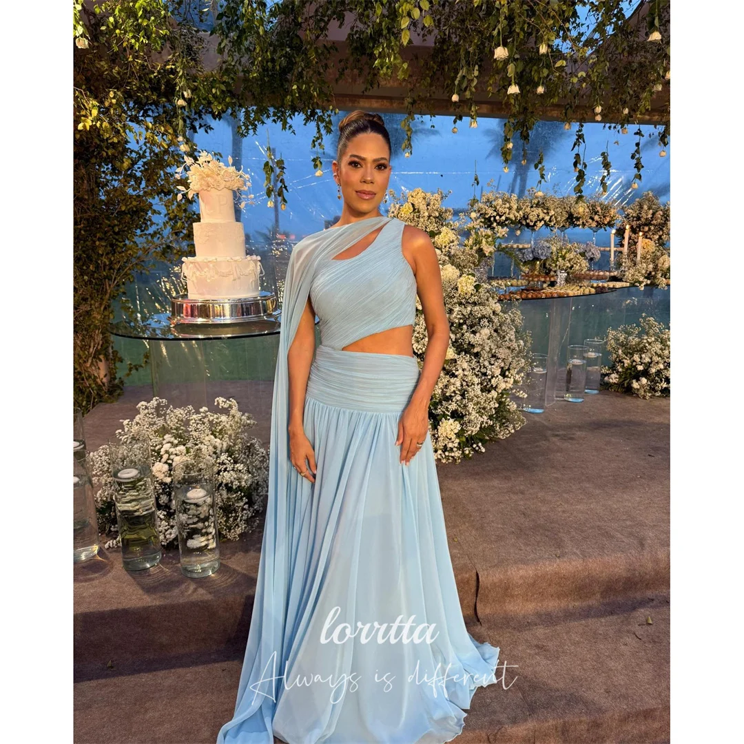 Lorrtta Chiffon One-Shoulder Sky Blue A-Line Evening Dress 2026 Prom Dress Elegant Wedding Party Customized Ladies New Trending
Lorrtta Chiffon One-Shoulder Sky Blue A-Line Evening Dress 2026 Prom Dress Elegant Wedding Party Customized Ladies New Trending