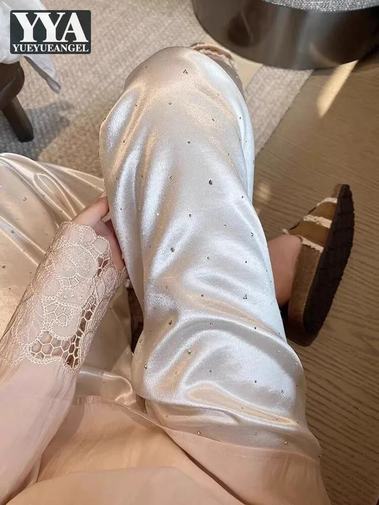Fashion Ladies Office Beige White Wide Leg Pants High Waist Loose Fit Straight Pants Summer Design Elegant Women Casual Trousers
Fashion Ladies Office Beige White Wide Leg Pants High Waist Loose Fit Straight Pants Summer Design Elegant Women Casual Trousers