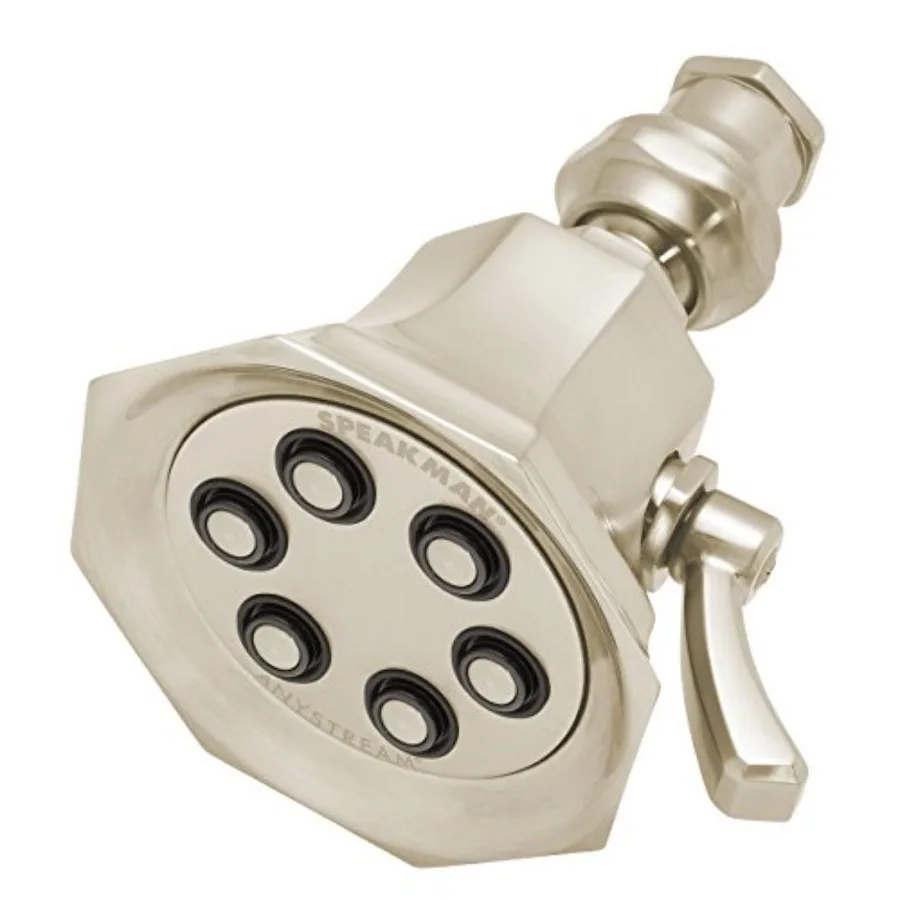 Anystream Showerhead for bathroom use, brushed nickel finish, durable metal construction, 2.0 GPM flow rate, water-saving and p
Anystream Showerhead for bathroom use, brushed nickel finish, durable metal construction, 2.0 GPM flow rate, water-saving and p