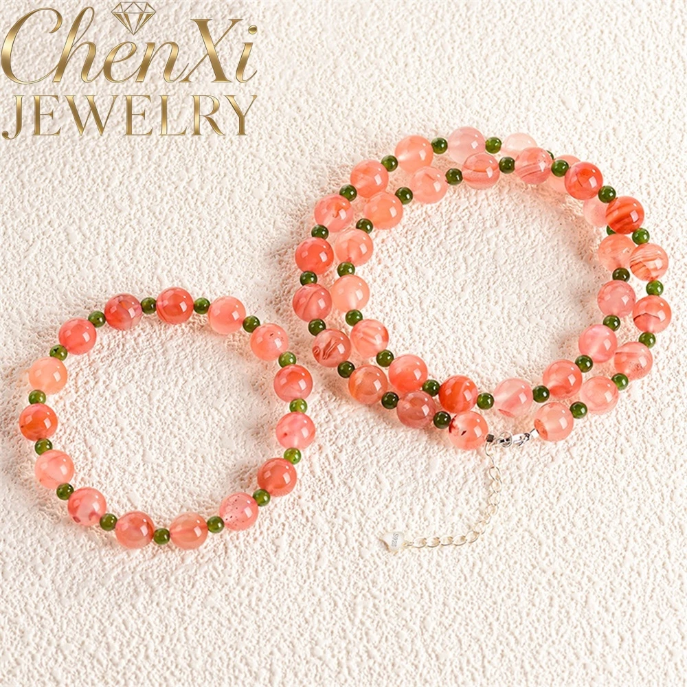Natural Hetian Jade Ice-Blotched Red Jasper Bracelet Necklace New Chinese Style High-End Charms Fashion Luxury Quality Jewelry
Natural Hetian Jade Ice-Blotched Red Jasper Bracelet Necklace New Chinese Style High-End Charms Fashion Luxury Quality Jewelry