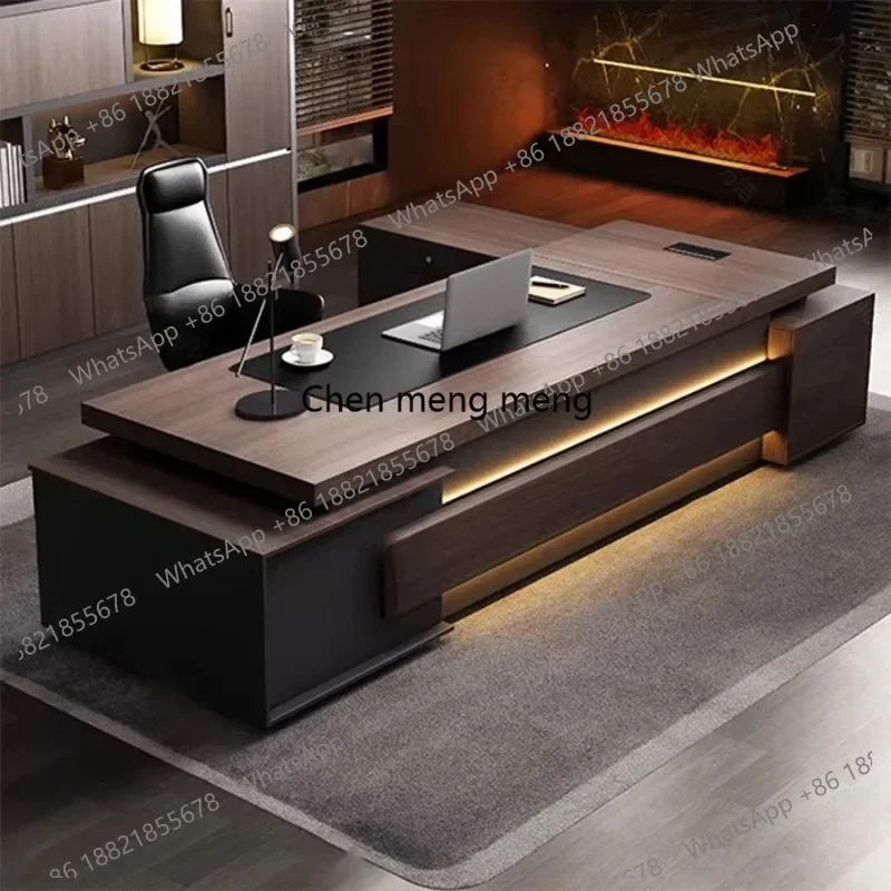 F150 modern Luxury Office Desk Made of Triamine Board Material (paint Free) with Strong Wear Resistance Suitable for The CEO's O
F150 modern Luxury Office Desk Made of Triamine Board Material (paint Free) with Strong Wear Resistance Suitable for The CEO's O
