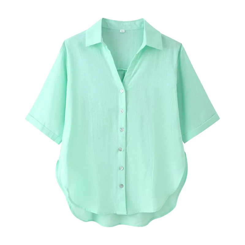 Summer Women's Short Sleeved Casual Shirts Top 2026 New Fashionable Loose Blouses Elegant Women's Shirt
Summer Women's Short Sleeved Casual Shirts Top 2026 New Fashionable Loose Blouses Elegant Women's Shirt
