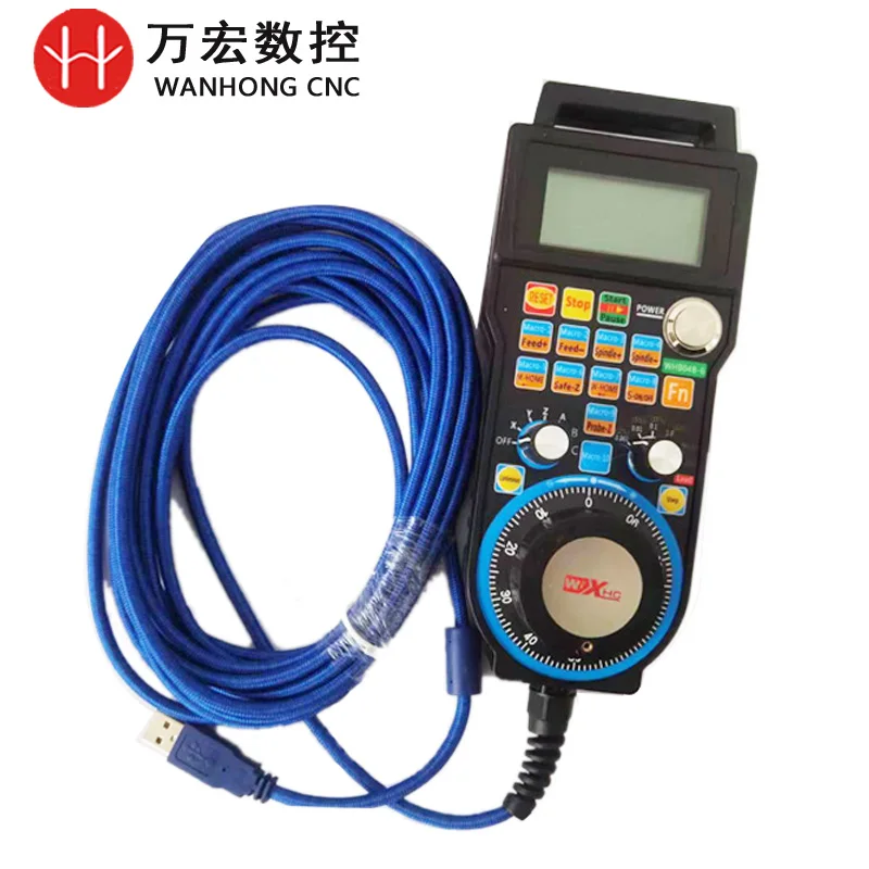 CNC Controller Wired Handwheel MPG Pendant LHB04B-4 for Milling Machine
CNC Controller Wired Handwheel MPG Pendant LHB04B-4 for Milling Machine