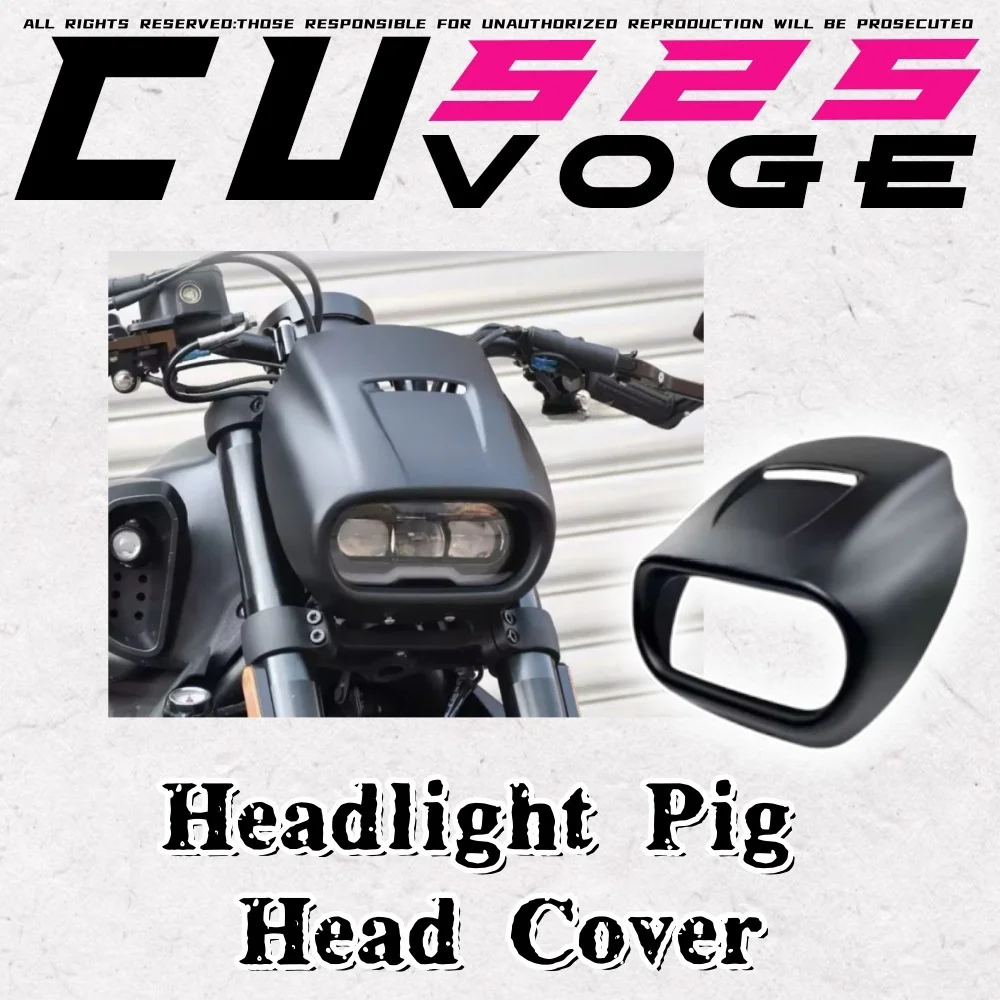 FOR VOGE CU525 CU-525 525CU modified retro original headlight pig head cover original car front wind deflector cover
FOR VOGE CU525 CU-525 525CU modified retro original headlight pig head cover original car front wind deflector cover