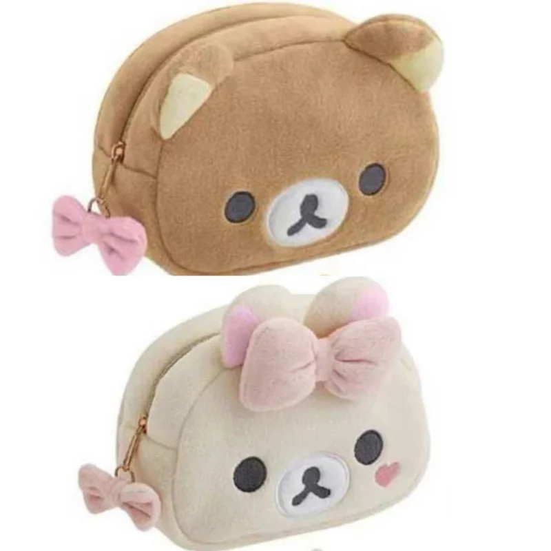 NEW Rilakkuma Girl Bowknot Plush Makeup white Korilakkuma bear Plushes Cosmetic Storage Bag Large Capacity Organizer Handbags
NEW Rilakkuma Girl Bowknot Plush Makeup white Korilakkuma bear Plushes Cosmetic Storage Bag Large Capacity Organizer Handbags