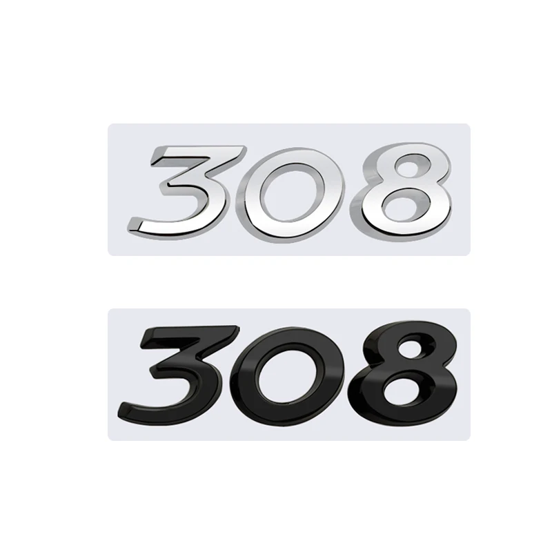 3D Glossy Black Chrome Silver Metal Logo Emblem Badge Decal Car Sticker for Peugeot 308 Car Accessories
3D Glossy Black Chrome Silver Metal Logo Emblem Badge Decal Car Sticker for Peugeot 308 Car Accessories