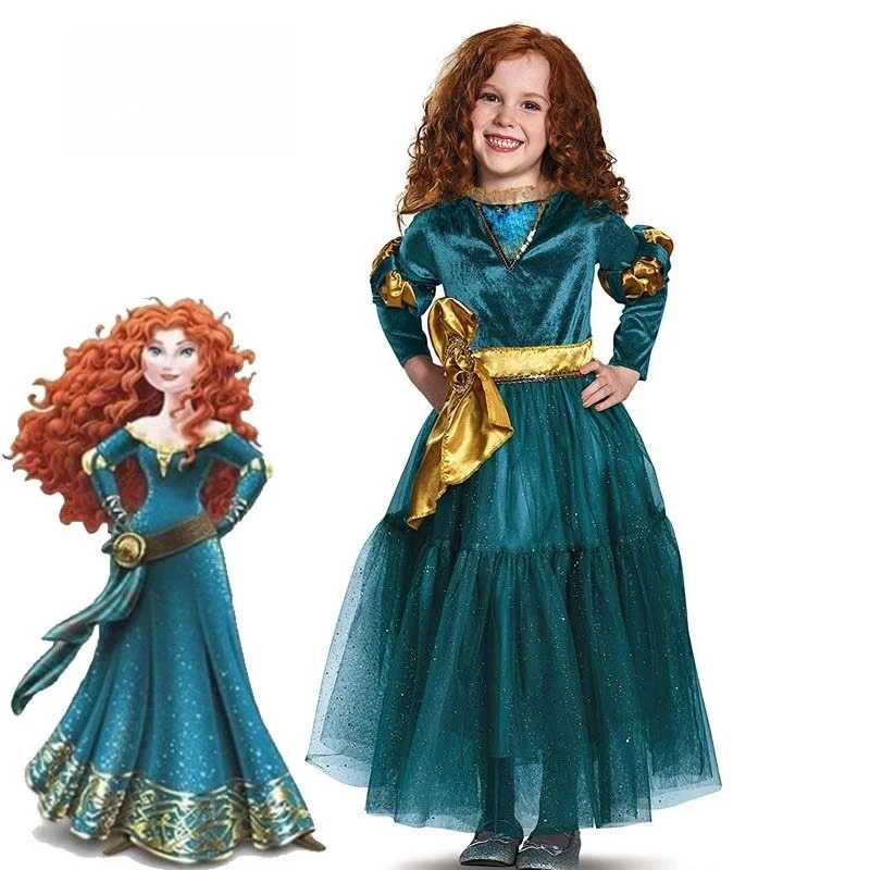 Children's Brave Merida Cosplay Costume Party Performance Halloween Stage Outfit Six-One Festival Dress Polyester Material
Children's Brave Merida Cosplay Costume Party Performance Halloween Stage Outfit Six-One Festival Dress Polyester Material