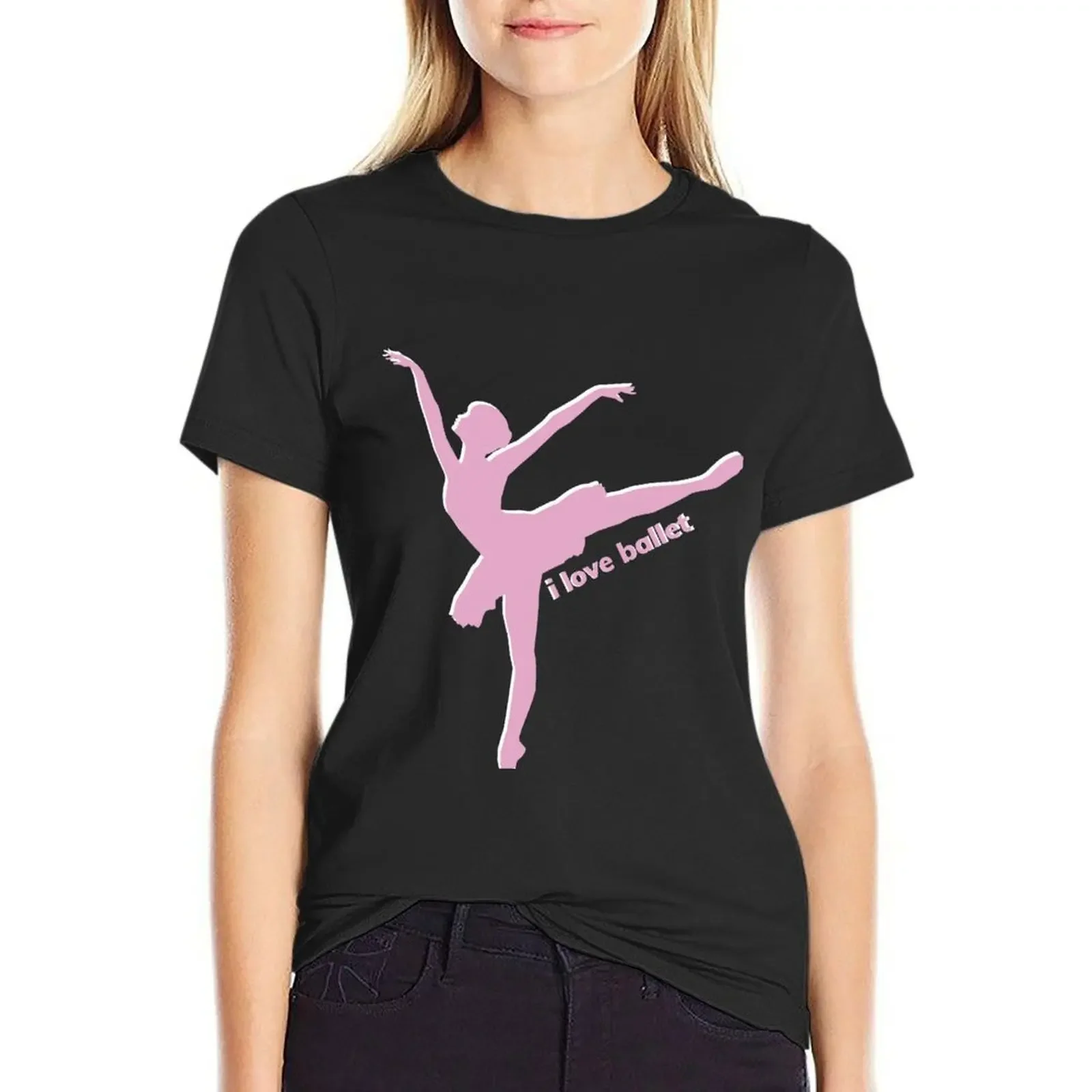 love to ballet T-Shirt oversized plus size tops summer tops Summer Women's clothing
love to ballet T-Shirt oversized plus size tops summer tops Summer Women's clothing